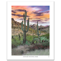 Saguaro National Park art print hand-signed by the artist