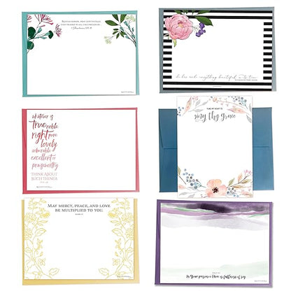 Luxurious 30-Pack Assorted A6 Notecards and Envelopes By Scriptionery