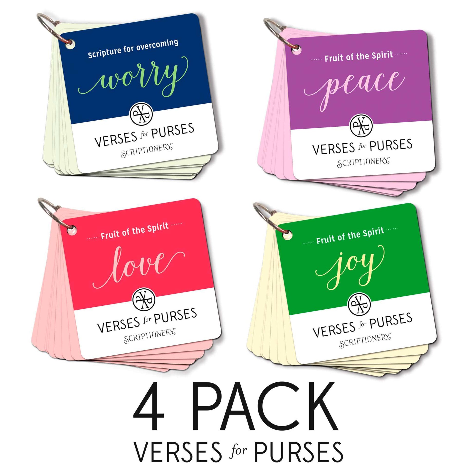 Fruit of the Spirit Bible Verse Cards - 4-Pack Verses for Purses Feature Image