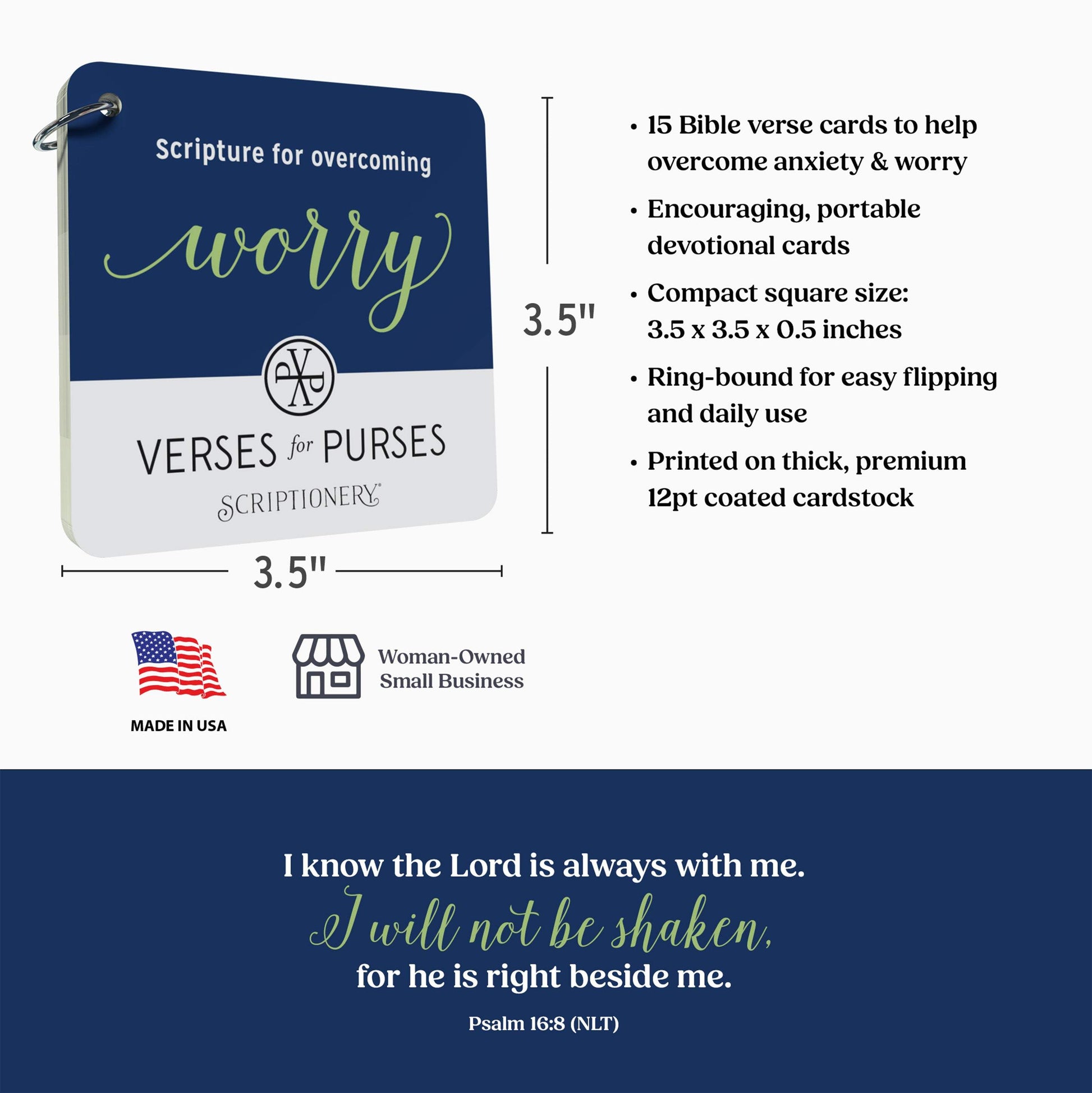  Bible verse Scriptures On Fear And Anxiety card dimensions