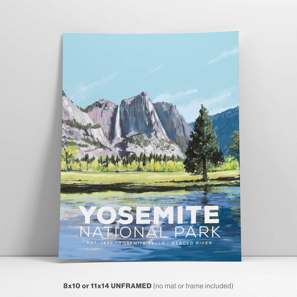 Yosemite National Park Poster | 8x10 or 11x14 - Mod Day Art