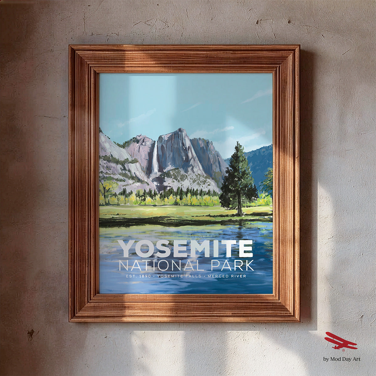 アートポスター マティアス・ファルドバッケン ミュージアムポスター Yosemite National Park Poster - Stunning Art of Falls & Foliage