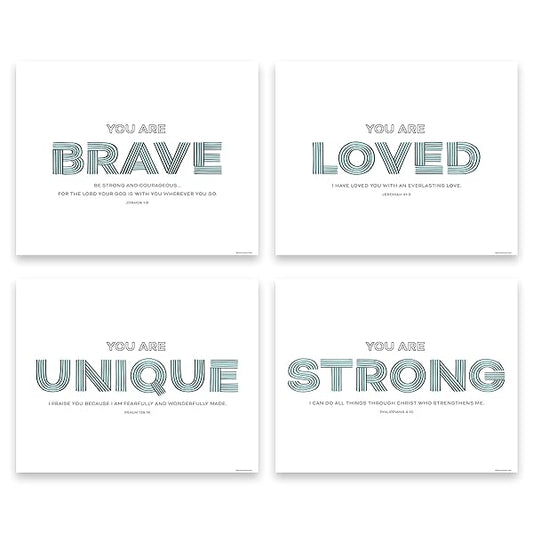 Brave and Loved Christian Nursery Decor